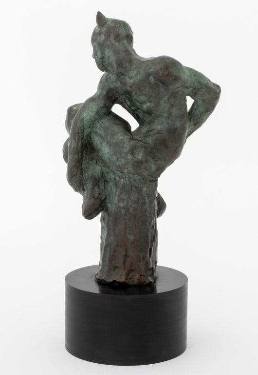 Alex Giannis Seated Satyr Bronze Sculpture (1 of 10)