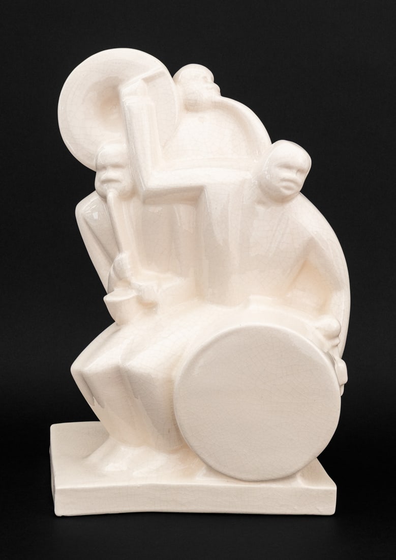 Roger Cogneville Attr. Jazz Band Ceramic Sculpture (1 of 7)