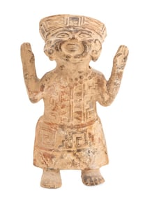 Veracruz Terracotta Standing Sonriente Figure