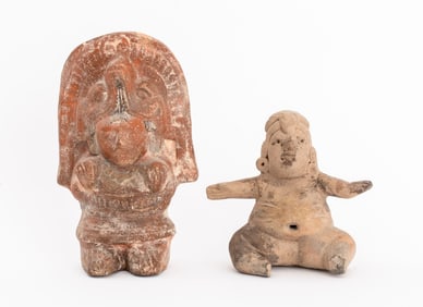 Mayan Pre-Columbian Pottery Figures, 2