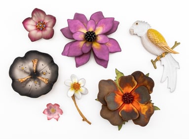 Alexis Bittar Lucite and Crystals Brooches, 7