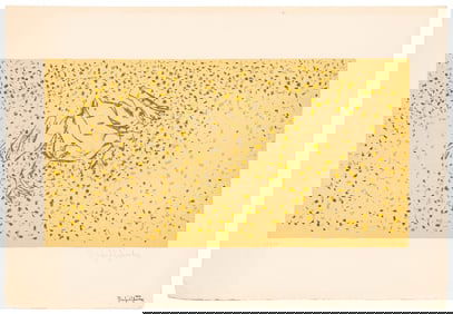 Manfred Schwartz "Frog at Etretat" Lithograph