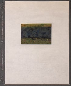 Maurice Sievan Landscape Watercolor, 1970