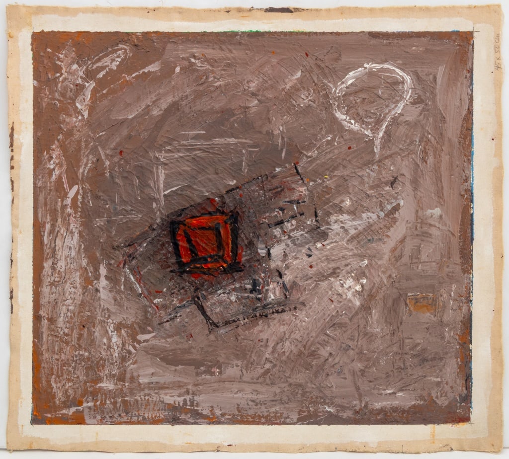 Elfi Schuselka Abstract Composition Oil on Canvas (1 of 5)