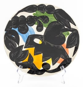 Hewitt Abstract Art Pottery Display Plate