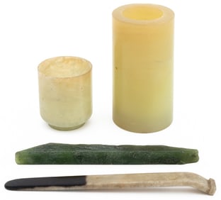 Chinese Carved Jade Articles, 4