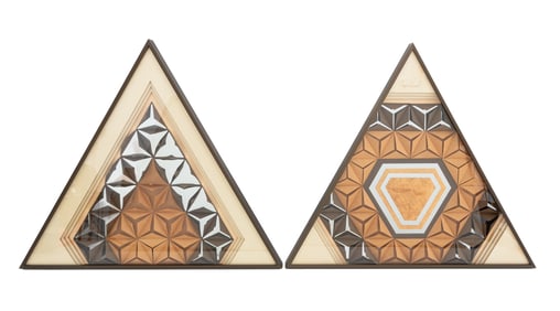 Greg Copeland Triangle Mirror & Paper Sculpture