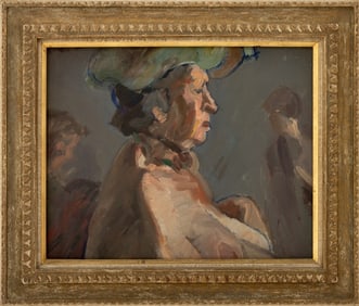 Mark Farmer Portrait of a Woman Oil on Canvas