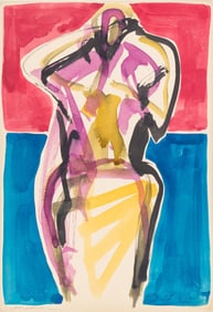 Jennifer McRae Abstract Figure Watercolor