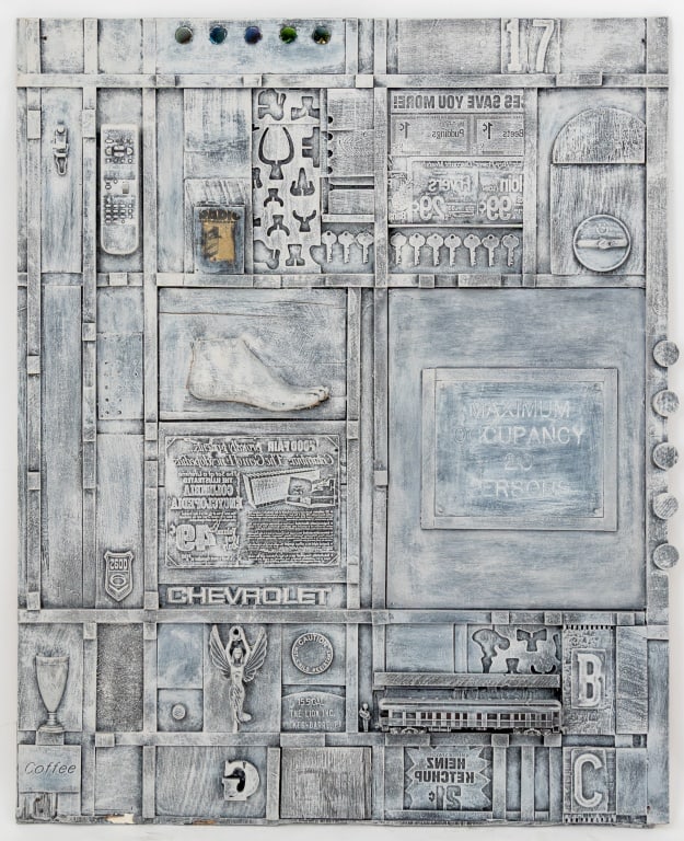 Bill Clark Found Object Assemblage on Board (1 of 9)