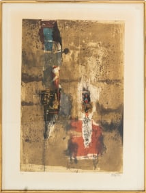 Johnny Friedlaender Abstract Composition Aquatint