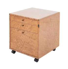 Saporiti Italia Bird's Eye Maple Filing Cabinet