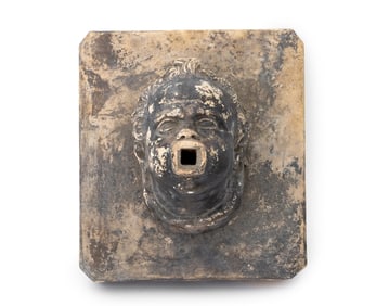 Italian Ceramic Cherub Fountain Head