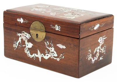 Chinese Mother-of-Pearl Inlaid Rosewood Box