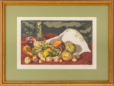 Joseph Meert Still Life Silkscreen in Colors