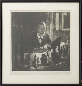 Max Pollak "Prof. S. Freud" Etching and Drypoint