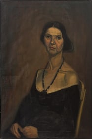 Onouchi Hisa Portrait of a Woman Oil on Canvas