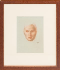 Alvin Ross Portrait Study Pastel on Gray Paper