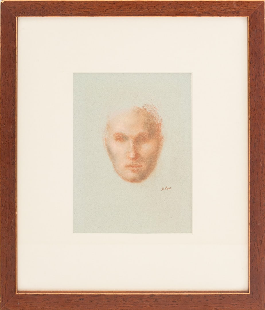 Alvin Ross Portrait Study Pastel on Gray Paper (1 of 7)