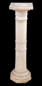 French Alabaster Pedestal