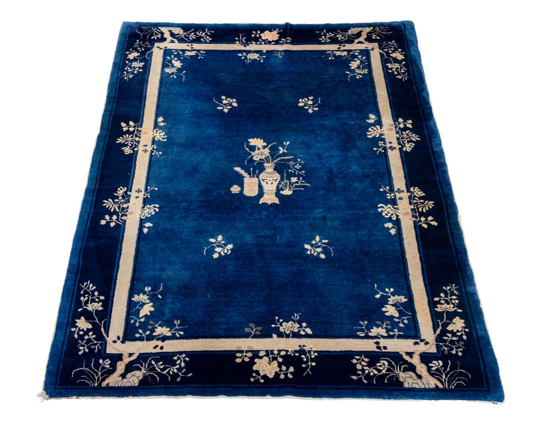 Chinese Art Deco Pictorial Carpet, 8' 9" x 6' (1 of 5)