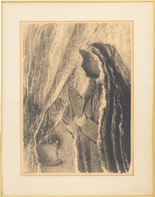 Anatoli Lvovic Kaplan Praying Woman Lithograph