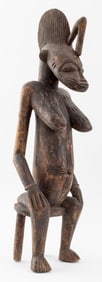 African Senufo Female Figure Wood Sculpture