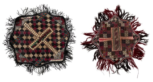 Tekke Turkmen Child's Embroidered Collars, Pair