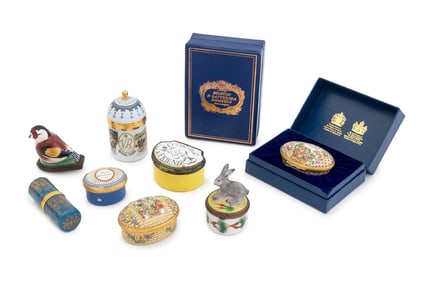Halcyon Days, Limoges, Etc. Enamel Boxes, 8