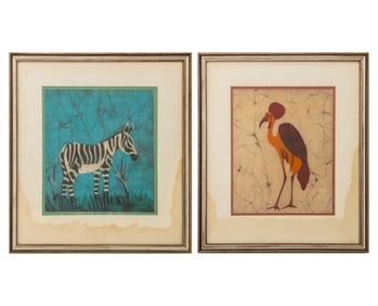 Signed Animalier Batiks, 2