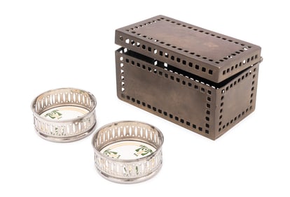 Mexican Silver Plate Table Articles, 3