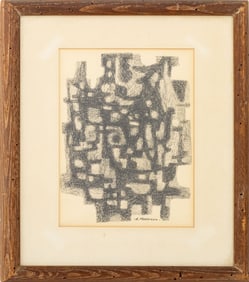 George Morrison "Black and White Drawing", 1954