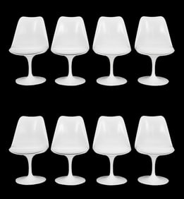 Eero Saarinen Knoll Studio Tulip Dining Chairs, 8