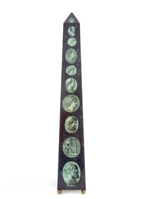 Fornasetti Classical Medallions Obelisk Lamp