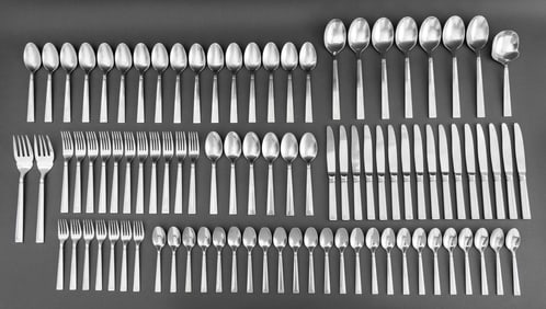 Christofle Silver Plate "Folio" Flatware Service