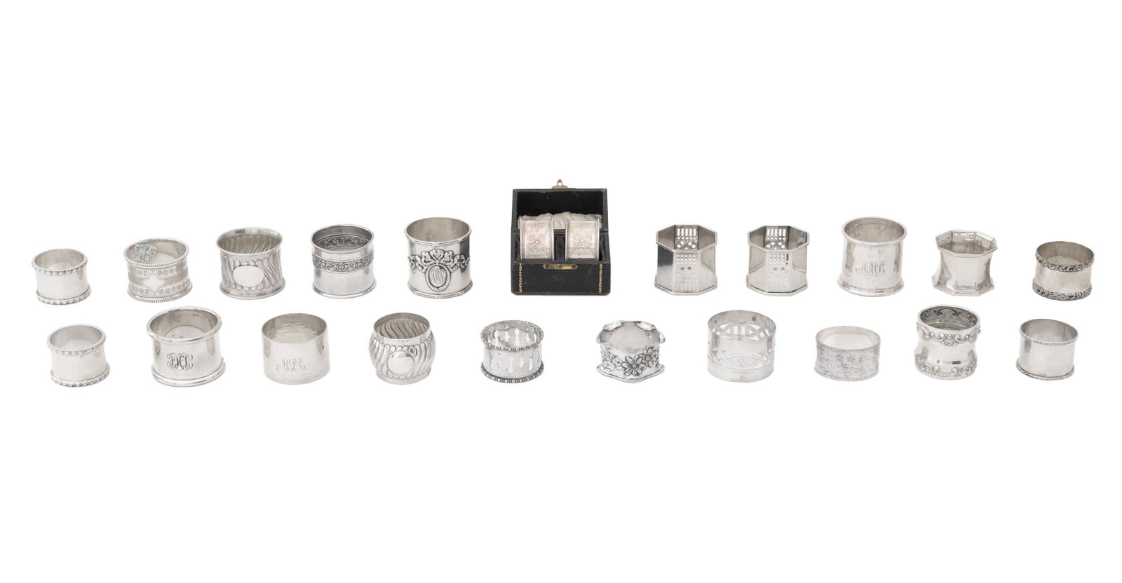 Collection of Antique Silver Napkin Rings, 22 (1 of 11)