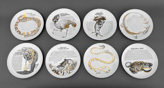 Fornasetti x Fleming Joffe Ltd Porcelain Plates, 8