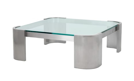 Jay Friedman for Brueton Chrome Coffee Table
