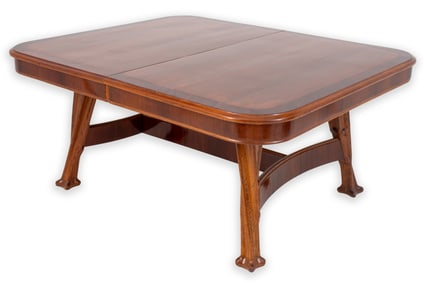 Louis Majorelle Art Nouveau Mahogany Dining Table