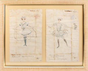 Cecil Beaton Original Costume Design Sketches, 2