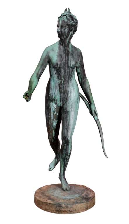 Jean-Antoine Houdon "Diana" Bronze, 19th C. (1 of 6)