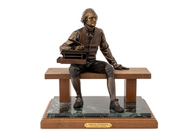 George Lundeen Thomas Jefferson Bronze Sculpture