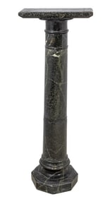 Victorian Green Serpentine Pedestal