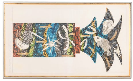 Ned Smyth "Fossils: Tree of Life" Mixed Media