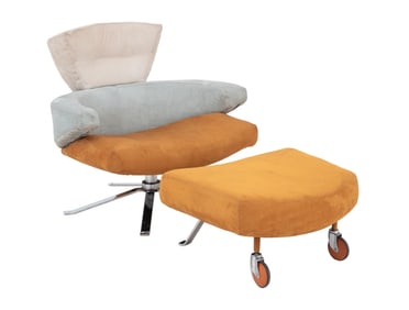 Saporiti Il Loft MA10 Mary Lounge Chair & Ottoman