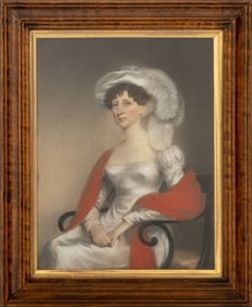 Rolinda Sharples Attr. Portrait of a Lady Pastel