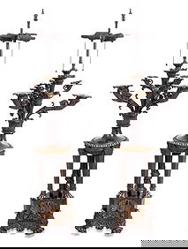 French Empire Style Bronze Candelabra as Lamps, 2 (1 of 4)