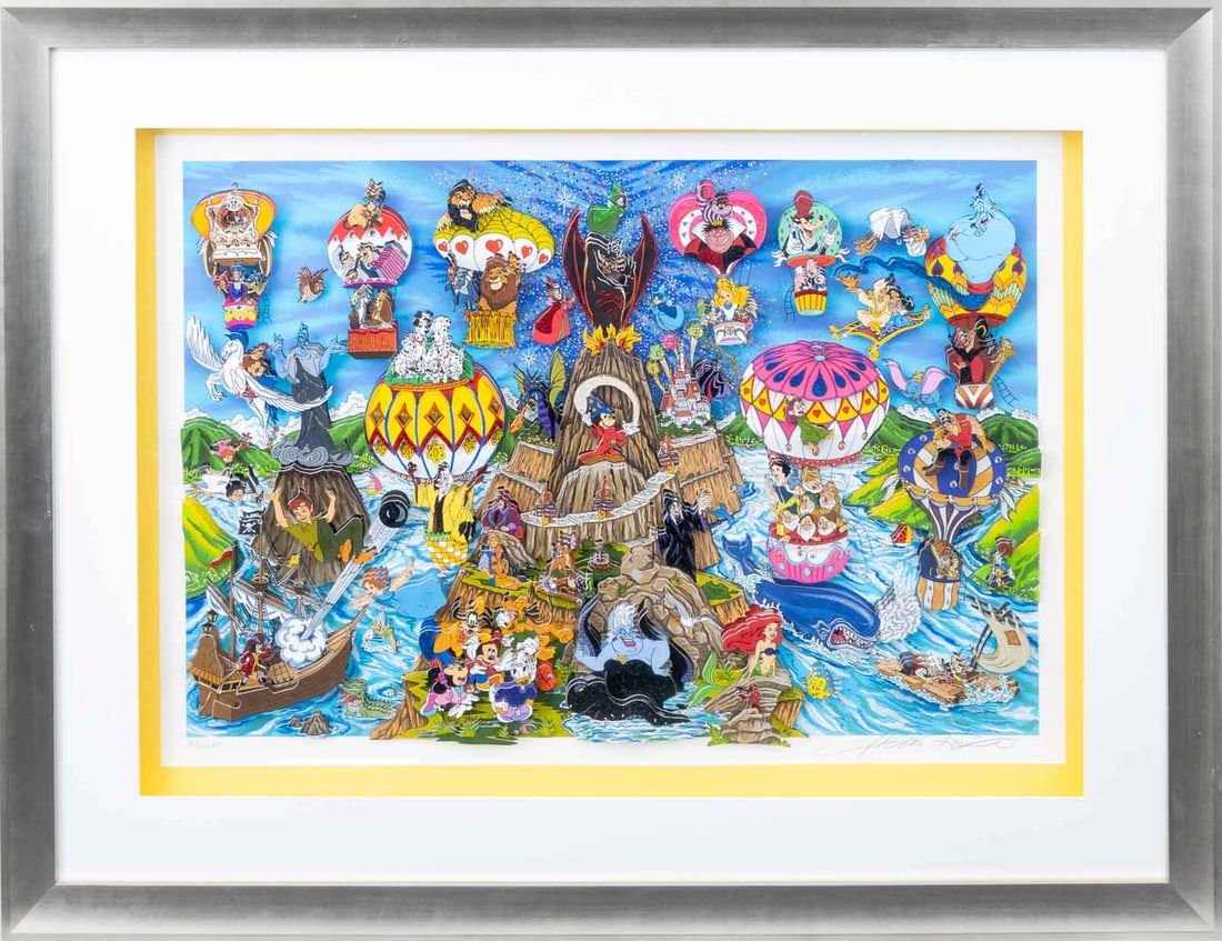 Charles Fazzino "The Great Disney Balloon Race" (1 of 11)