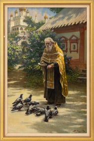 Vyacheslav Rassokhin "Obed" Oil on Canvas