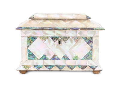 Victorian Mother-of-Pearl Tea Caddy